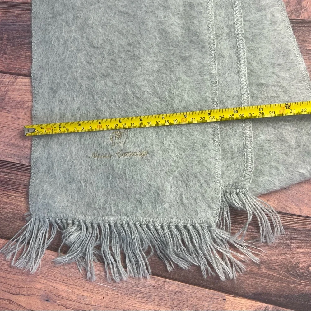 Alpaca Camargo Gray Fringed Scarf Light‎ Gray - Picture 5 of 5